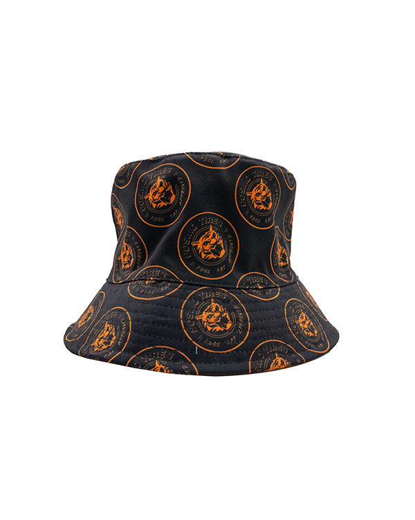Reversible Bucket Hat (Black/Orange)