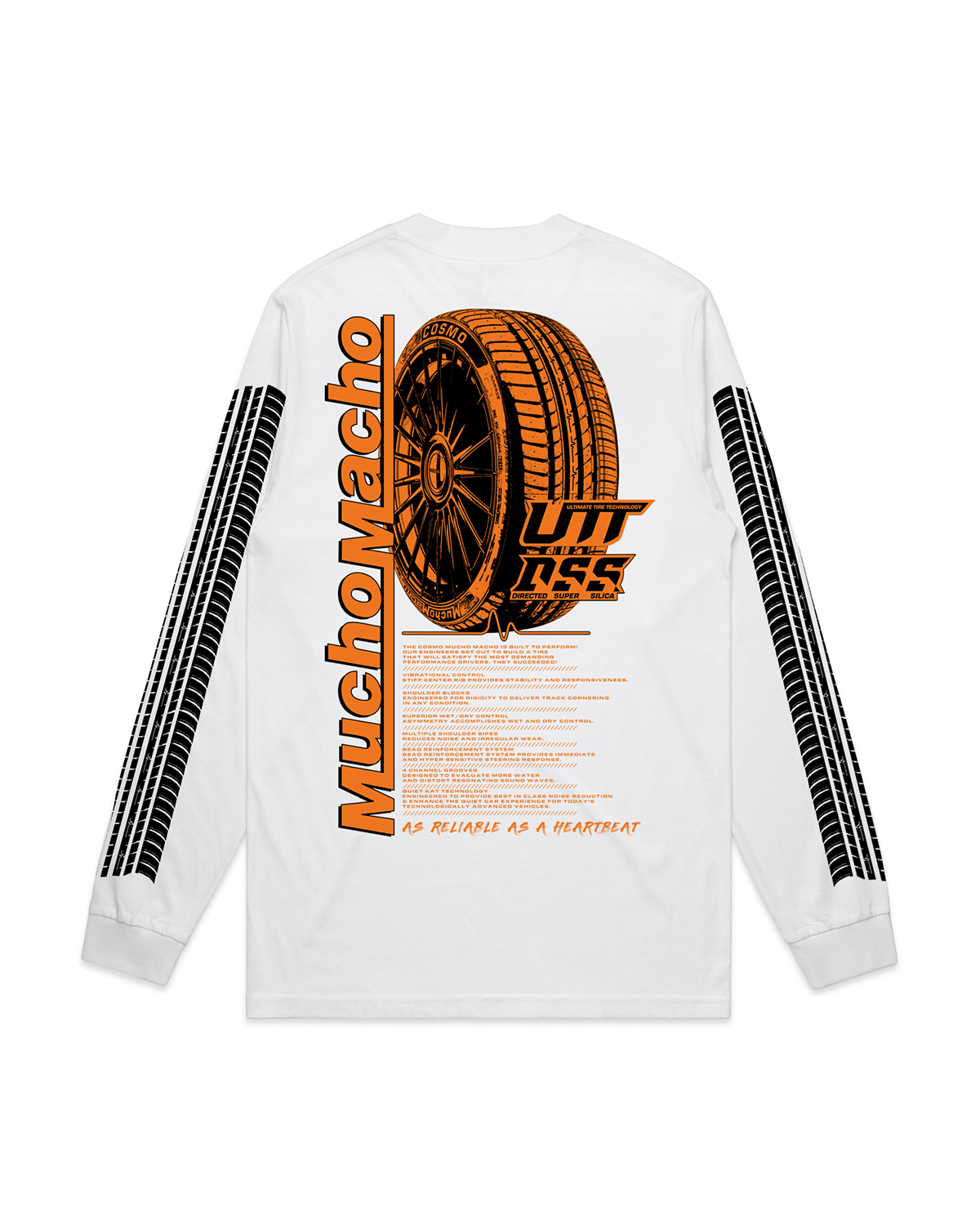 MuchoMacho Long Sleeve White Tee