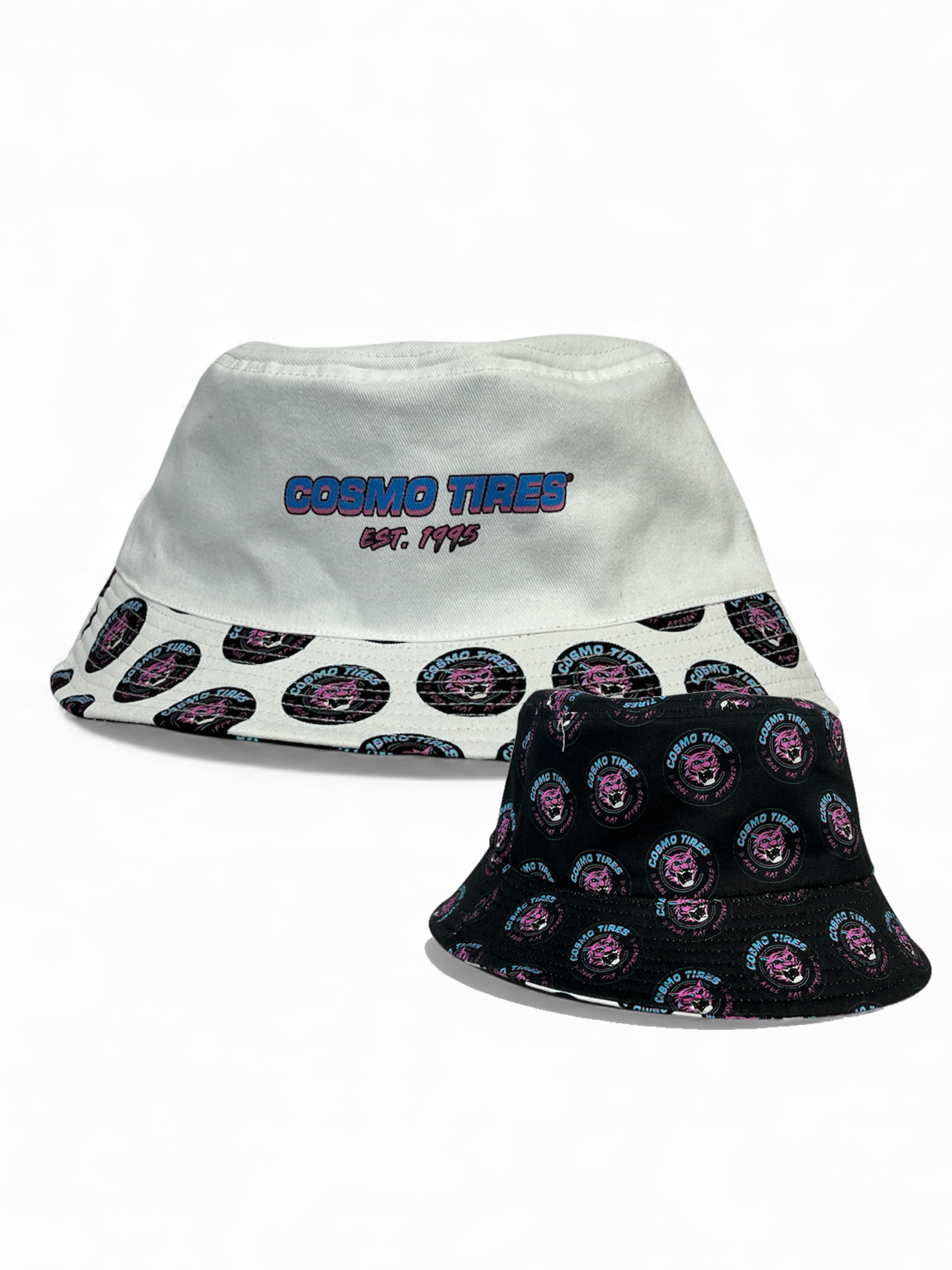 Vice Reversible Bucket Hat (Black/white) – Cosmo Tires