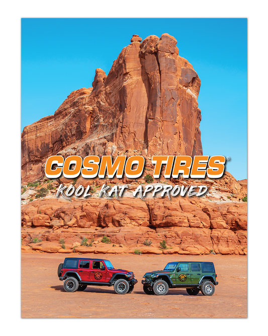 Cosmo Tires "Kool Kat Approved" Poster
