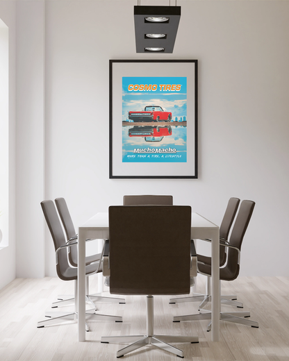 Cosmo Tires "MuchoMacho – More Than a Tire, a Lifestyle" Poster