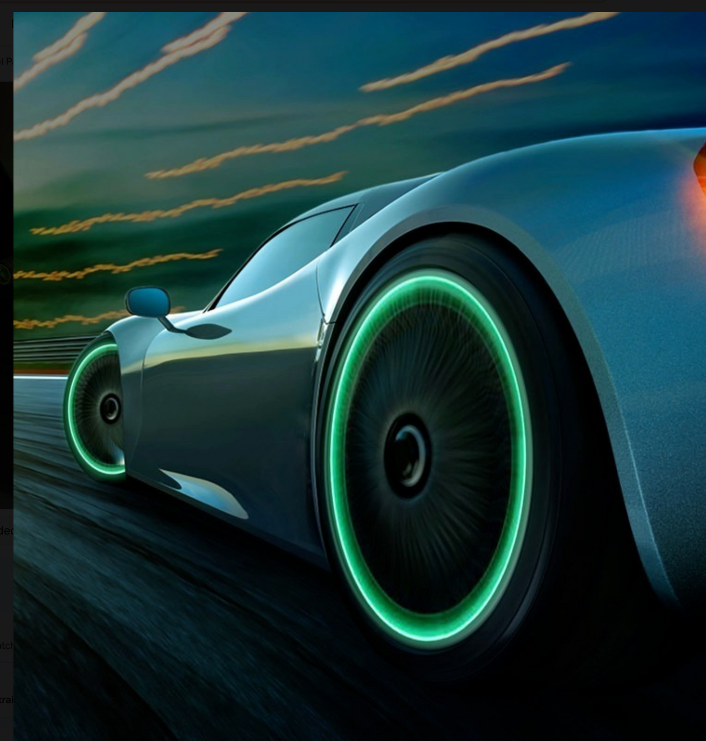 Glow in the dark Cosmo Tires Valve Cap