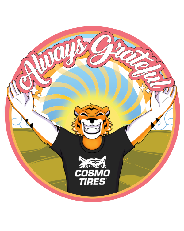Good Vibes Sticker "Always greatful"