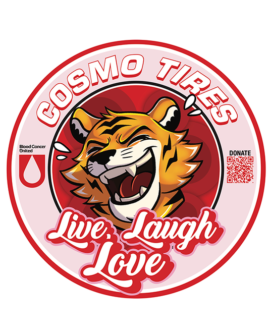 COSMO X BLOOD CANCER UNITED Sticker