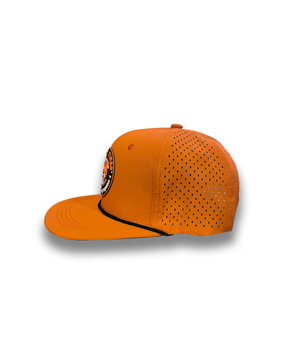 Cosmo Orange Badge Snap Back